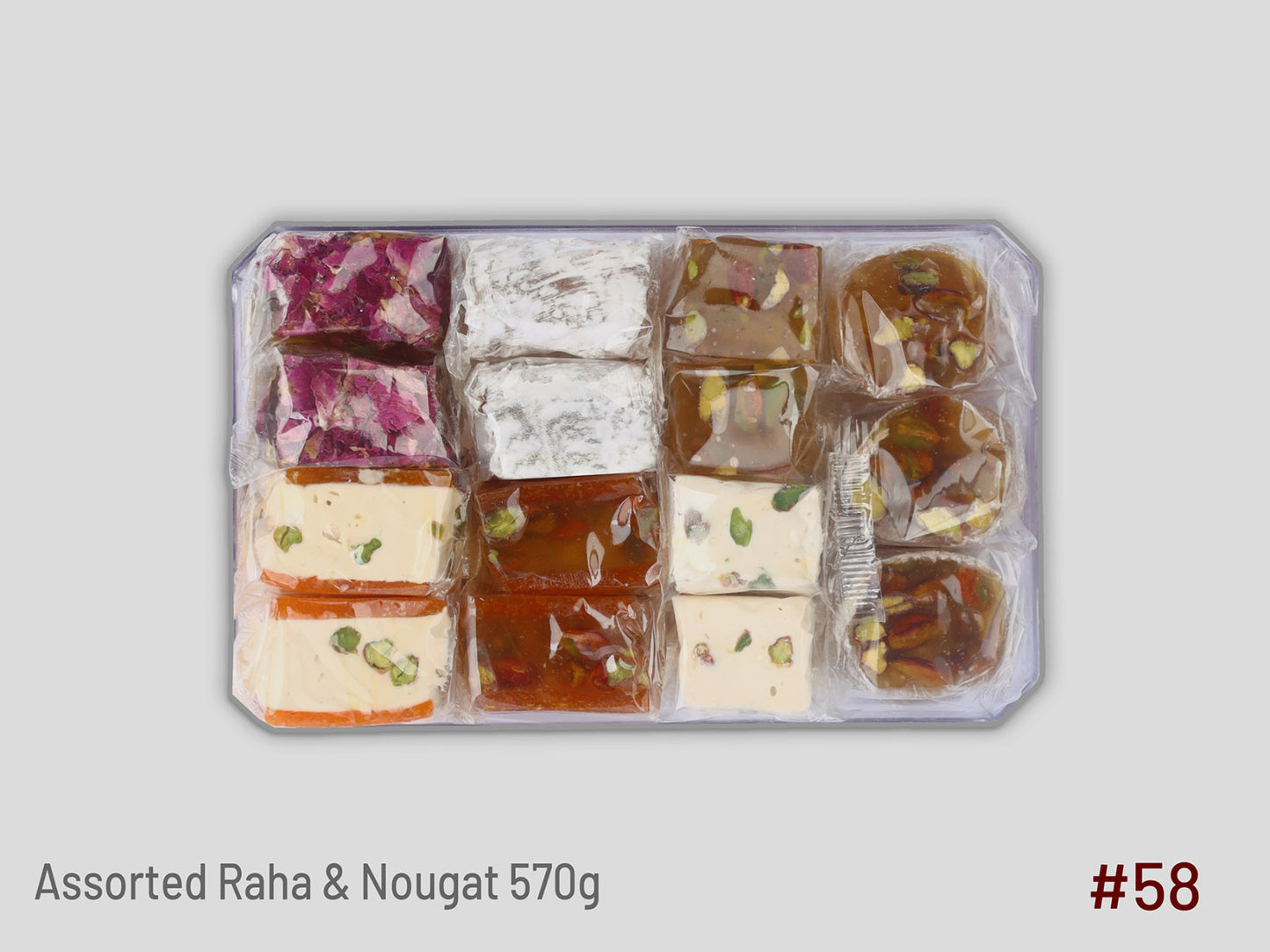 #58 Assorted Raha & Nougat-570g